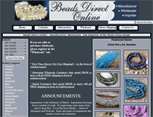 Tablet Screenshot of beadsdirectonline.com